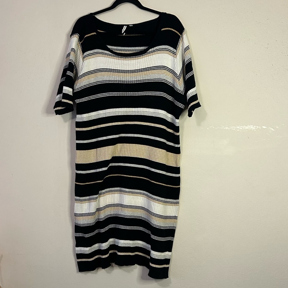 Capsule UK Striped Cotton Blend Dress